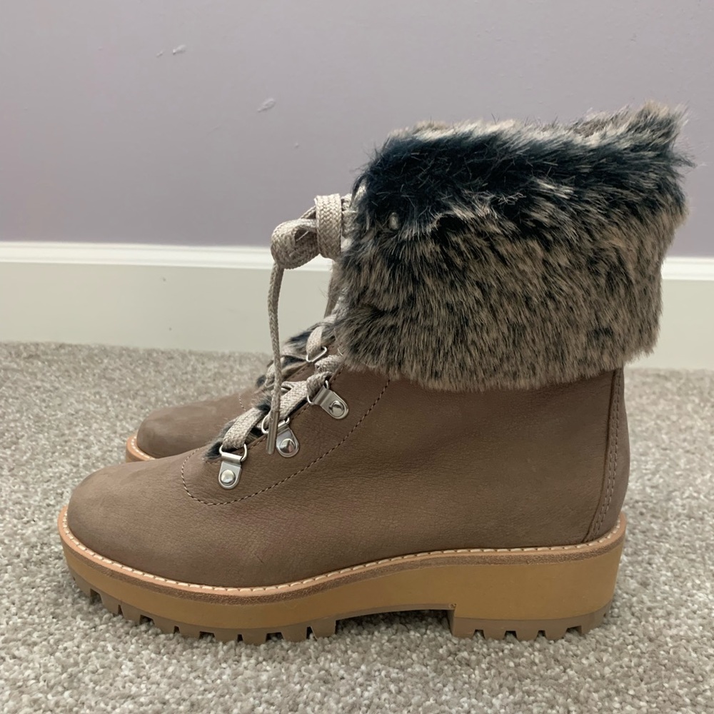 New in box Dolce Vita Booties With Fur Detail